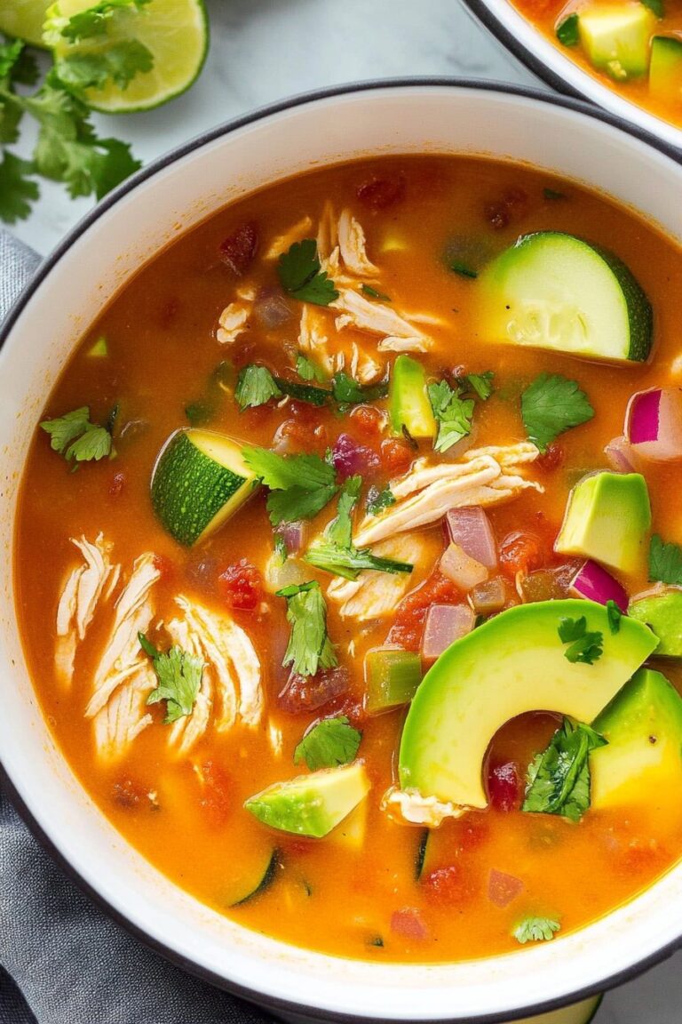Whole30 Instant Pot Chicken Tortilla-Less Soup Recipe
