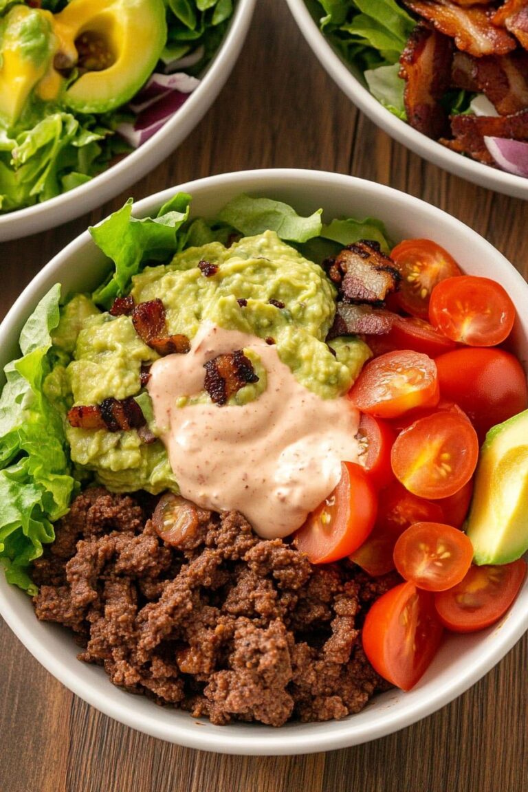 Fully Loaded Burger Bowl Recipe
