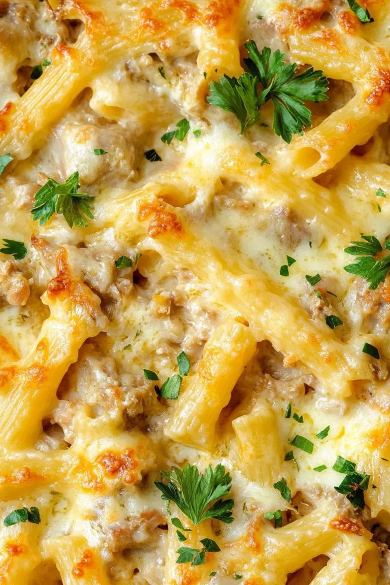 Easy Creamy Tuna Pasta Bake