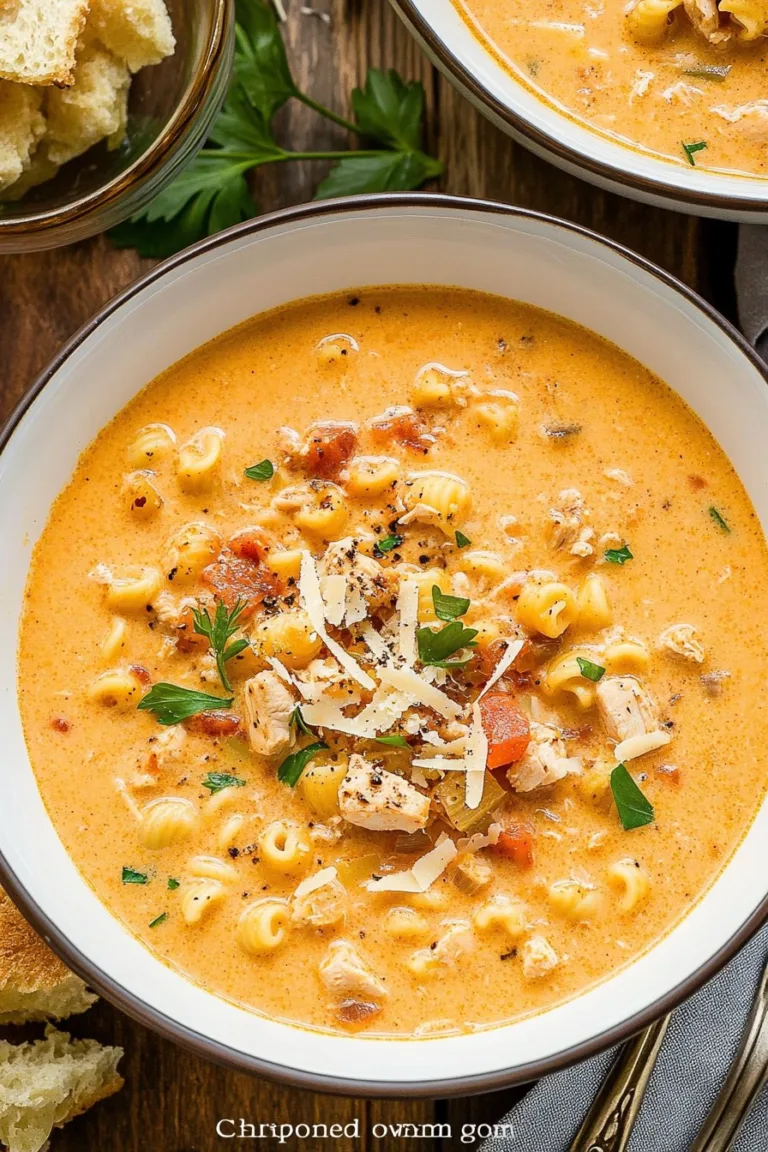 Creamy Cajun Chicken Pasta Soup