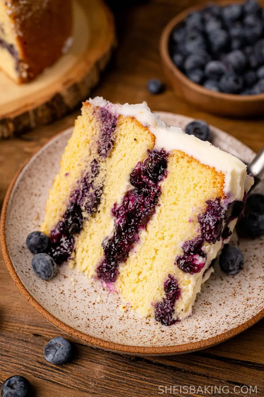 Blueberry Jam Cake