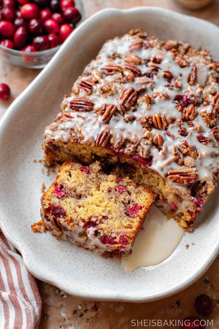 Easy Cranberry Pecan Cake