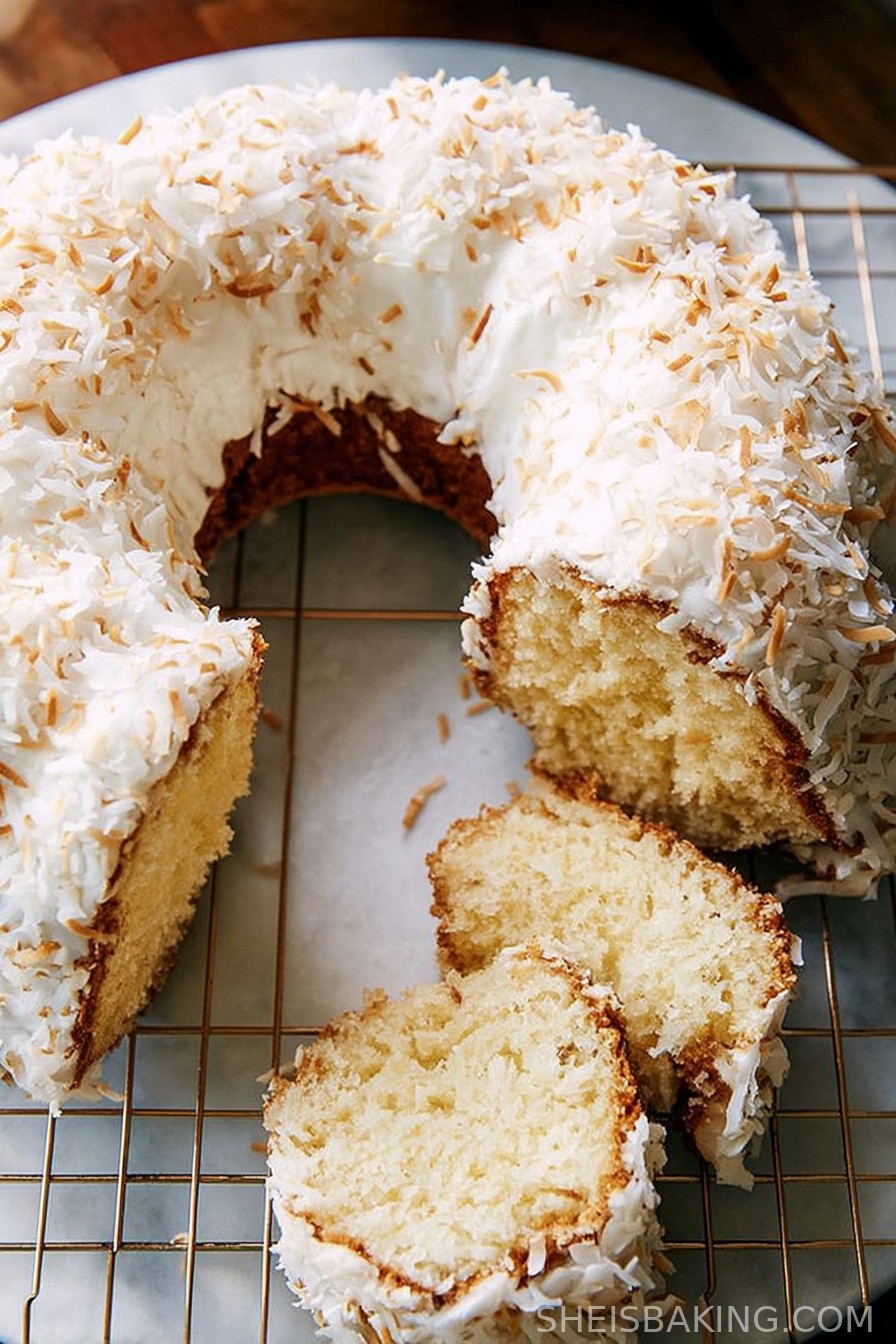 Tom Cruise Coconut Bundt Cake (Copycat Doan's Bakery Recipe)
